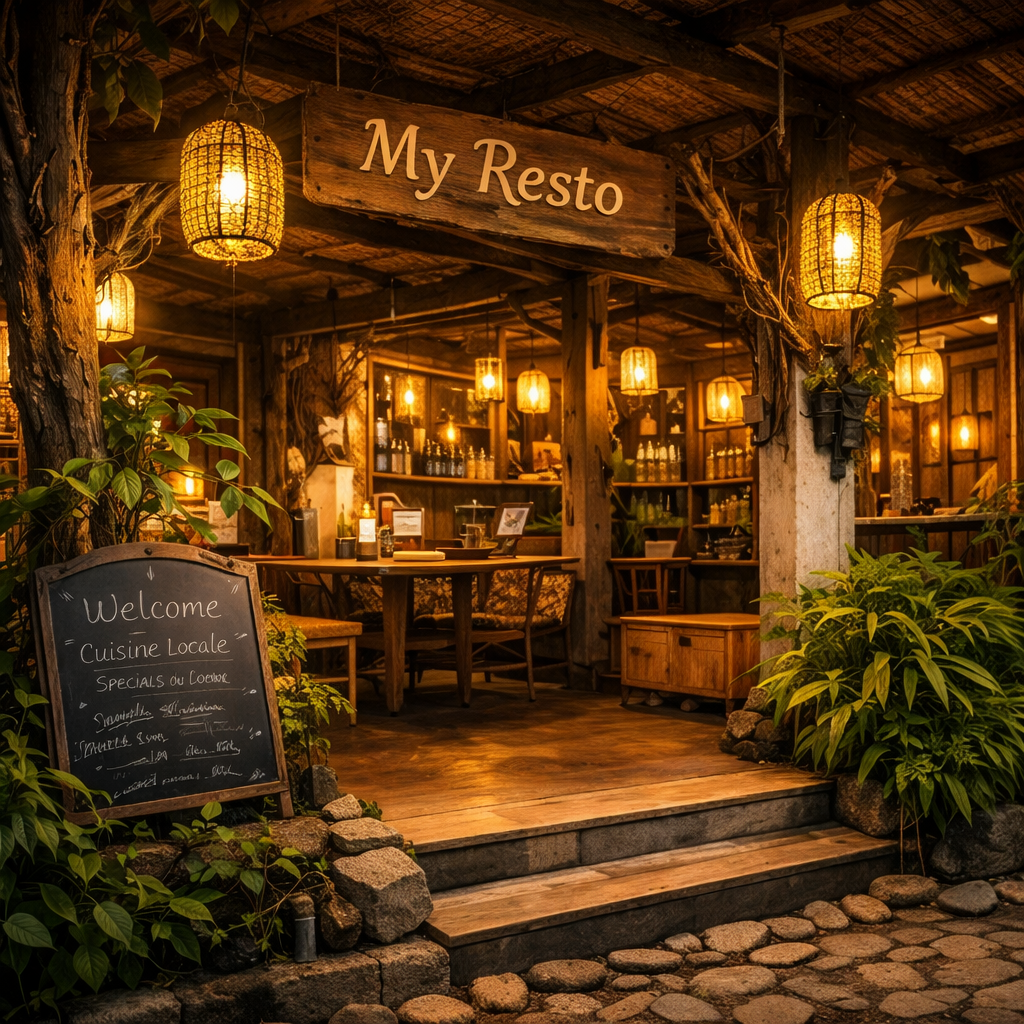 Cuisine et ambiance de My Resto à Bukit Lawang